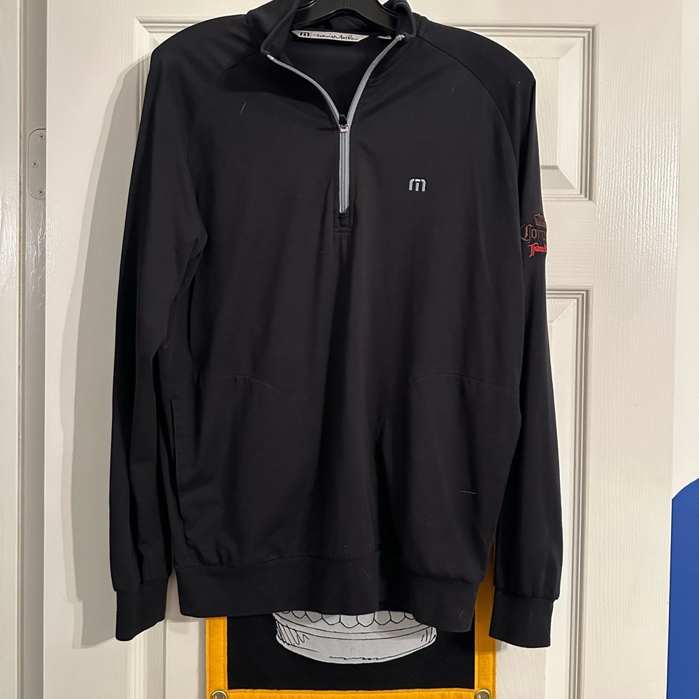 Travis Matthew Corona Black Half-Zip Pullover